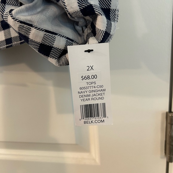 Kim Rogers Womens Navy/White 2XL Jean Jacket - Brand New/w/tags - Picture 5 of 11